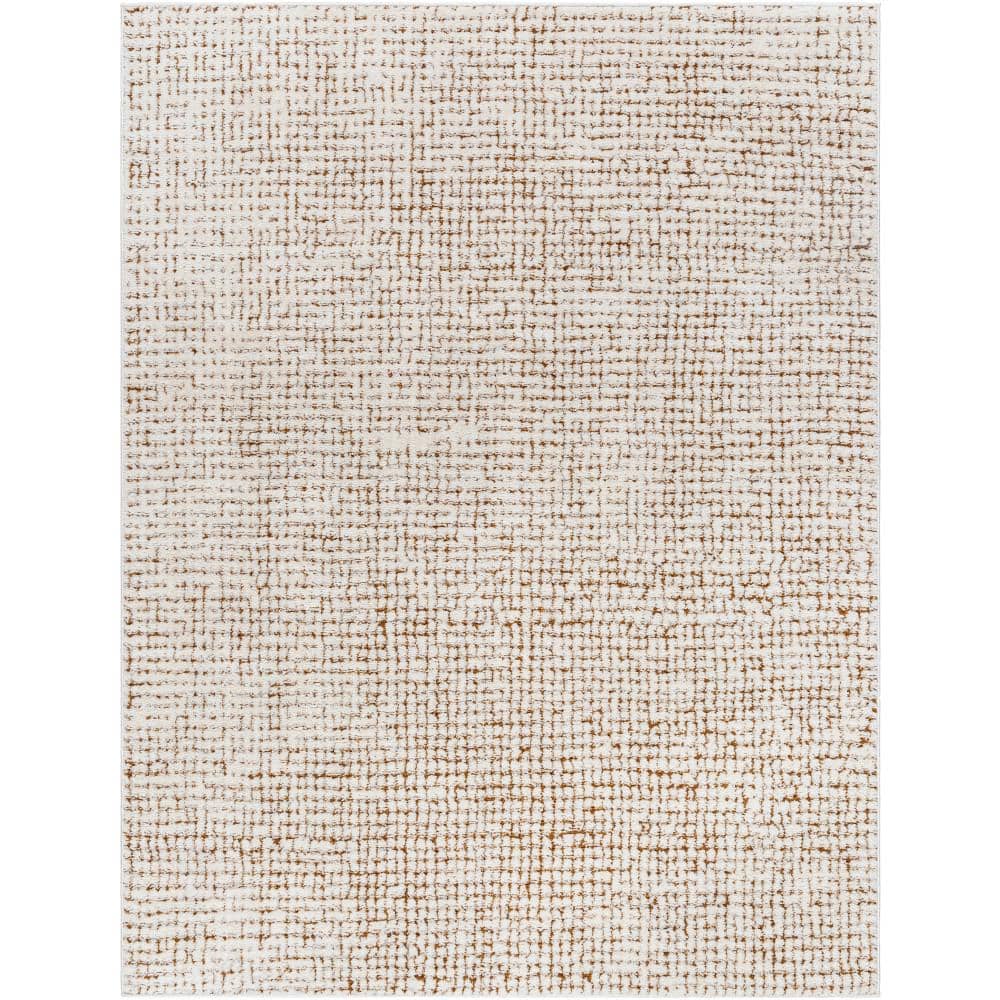 Freud Burnt Orange 7 ft. x 9 ft. Abstract Indoor Area Rug