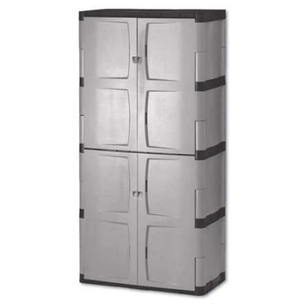 Storage Cabinet - Standard - 78 Inches High - 18 Inches Deep - Gray -  Unassembled