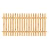 Outdoor Essentials 4 ft. x 8 ft. Cedar Doweled Spaced Picket Fence ...