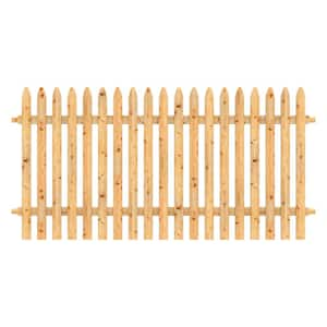 Outdoor Essentials 4 Ft. X 8 Ft. Cedar Doweled Spaced Picket Fence ...