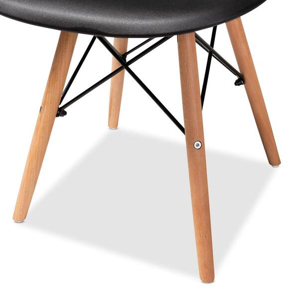 Modern Black Dining Chair Set of 4 Pre Assembled Modern