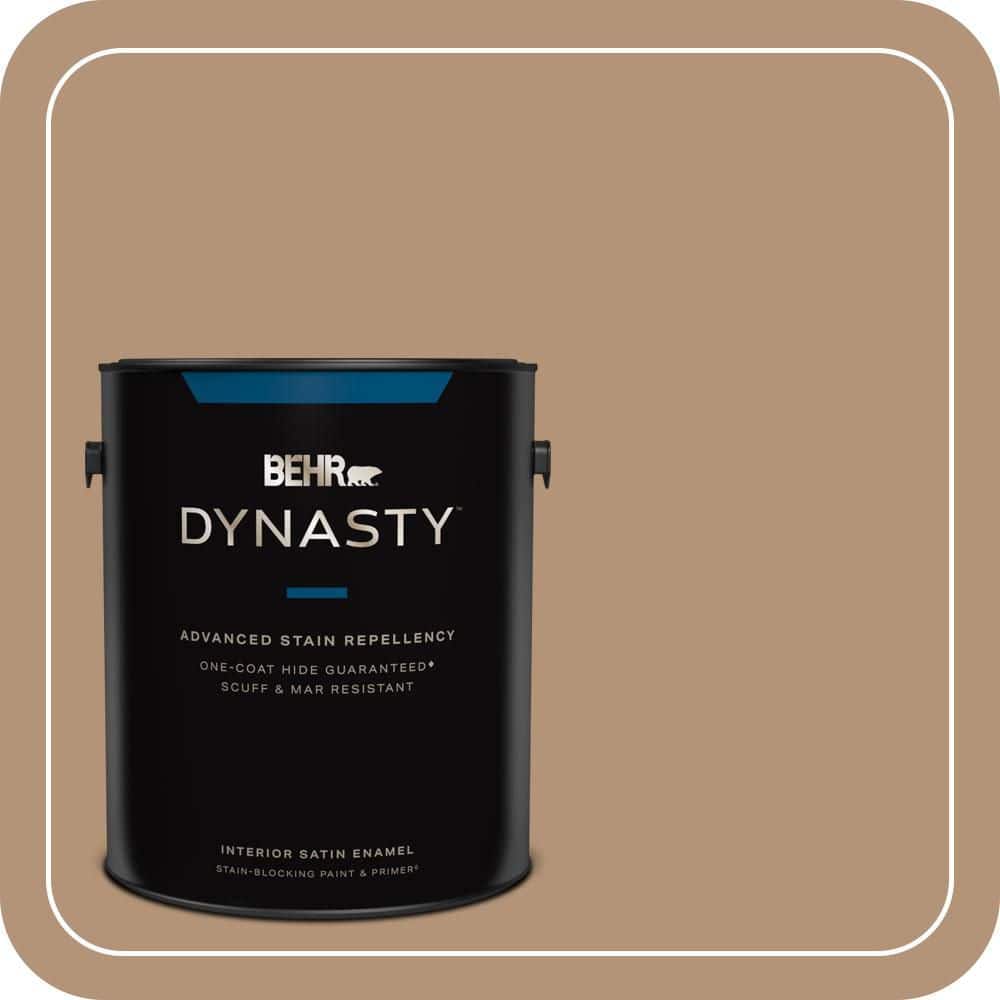 1 gal. Home Decorators Collection #HDC-FL14-6 Gingerbread Latte Satin Enamel Interior Stain-Blocking Paint & Primer price history on PriceWatchPro