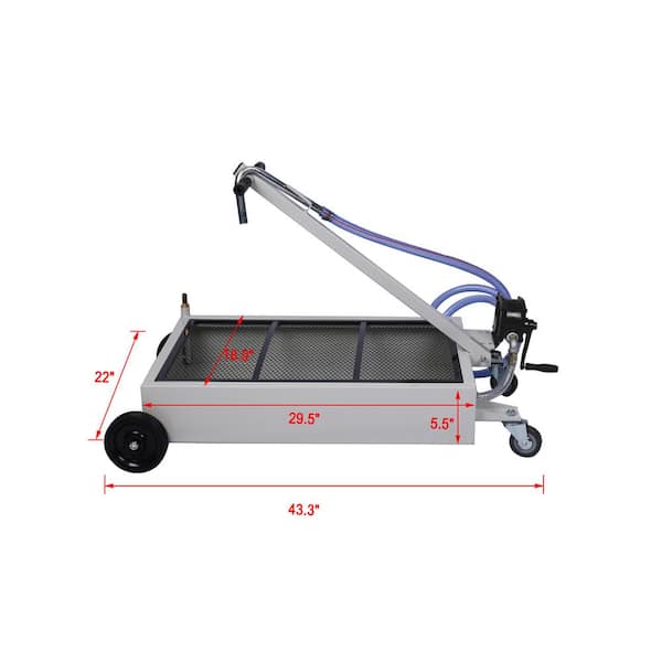 15 Gal. Low-Profile Oil Drain with Pump and 7ft. Hose