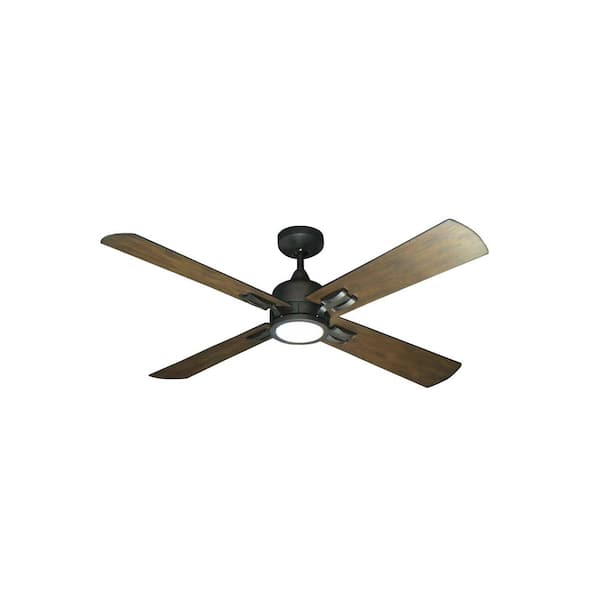 TroposAir Captiva 52 in. LED Oil Rubbed Bronze Ceiling Fan and Light with Remote Control