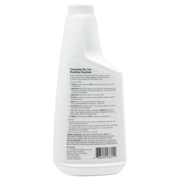 Affresh 16 oz. Unscented Liquid Ice Machine Cleaner W11179302 - The Home  Depot