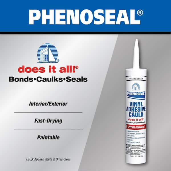 Does It All 10 oz. Translucent Exterior/Interior Vinyl Adhesive Caulk (12-Pack)