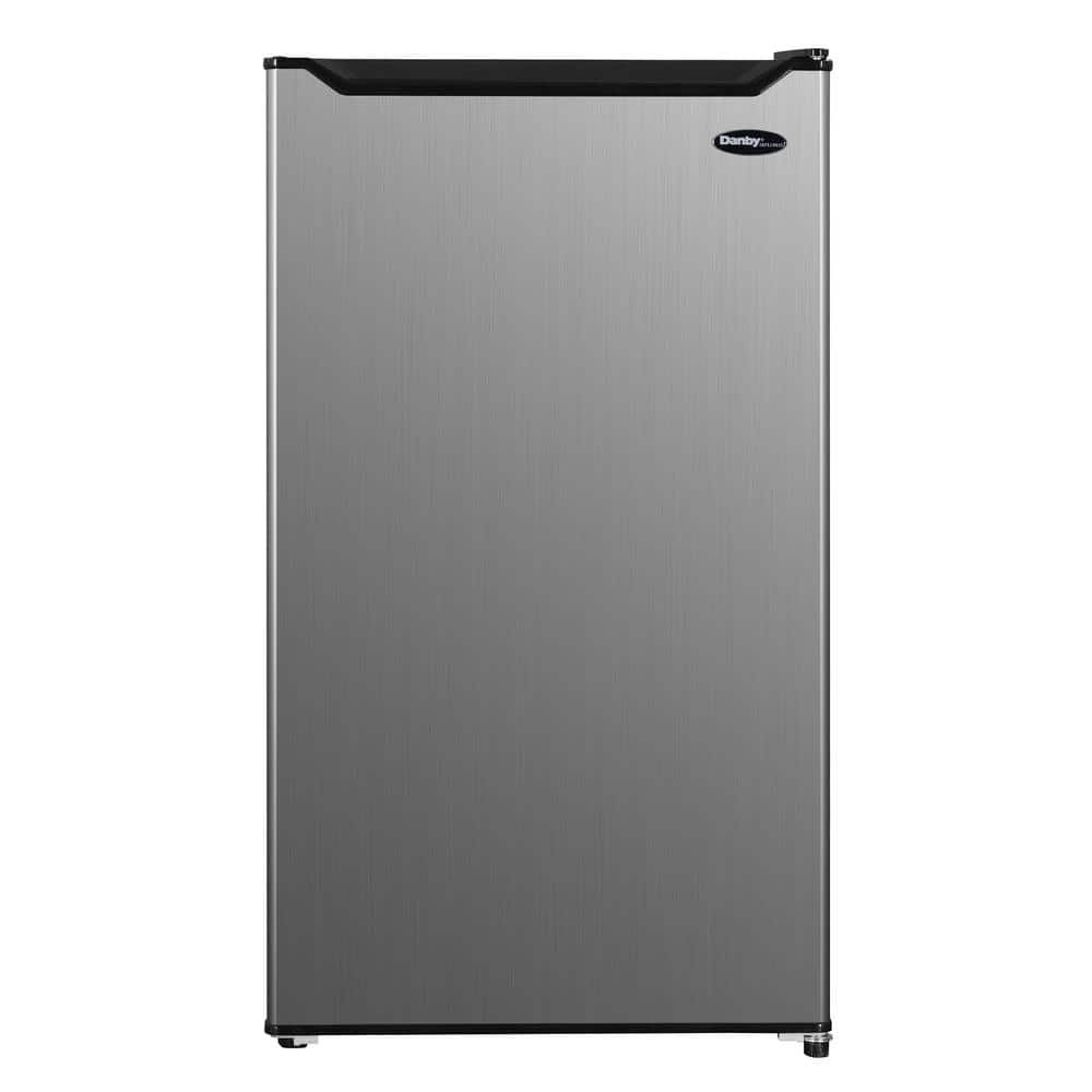 Danby 18.69 in. 3.2 cu. ft. Mini Refrigerator in Stainless Steel, Silver