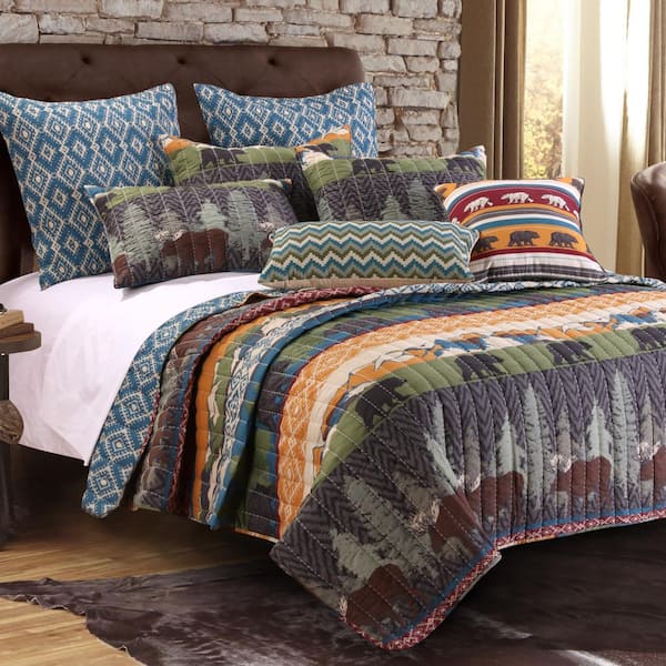 Greenland Home Fashions Black Bear Lodge Bonus Set, 5-Piece King