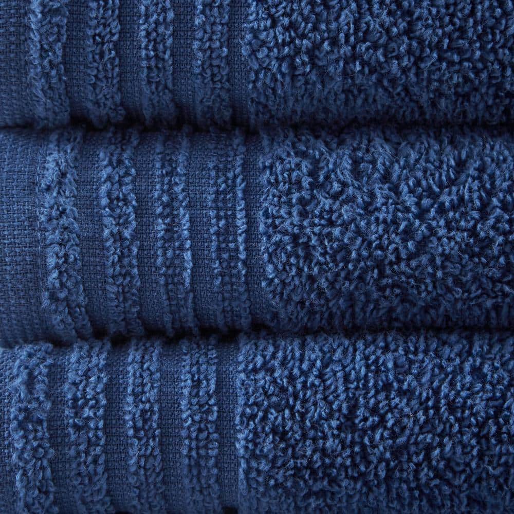 Indigo Cotton Quick Dry 12-Piece Bath Towel Set