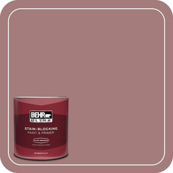 BEHR ULTRA 1 qt. #ICC-108 Brandied Apple Extra Durable Flat Interior Paint & Primer