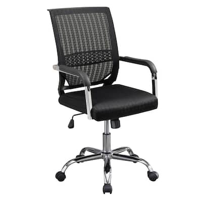 Black Fabric Designer Mesh Operator Office Chair