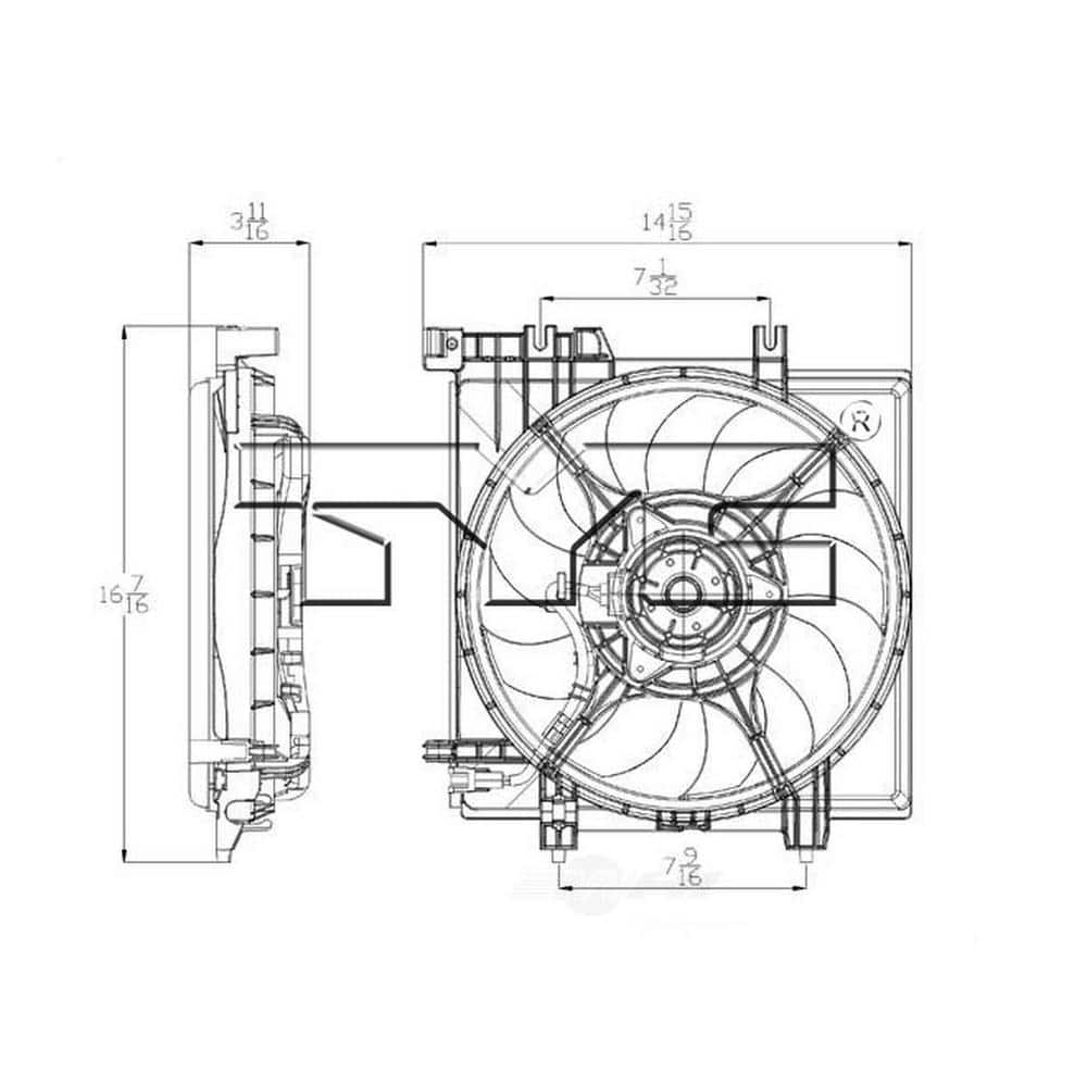 TYC Engine Cooling Fan Assembly 601260 - The Home Depot