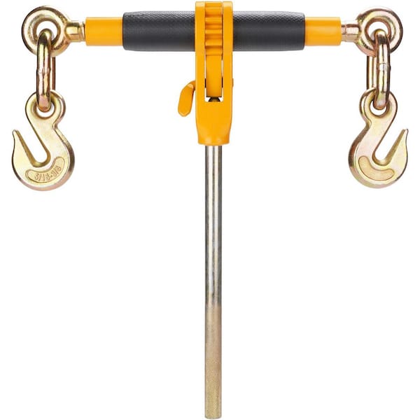 Ratchet Chain Binder, 5/16 in.-3/8 in. Heavy Duty Load Binders, with G80 Hooks 7,100 lbs. Secure Load Limit
