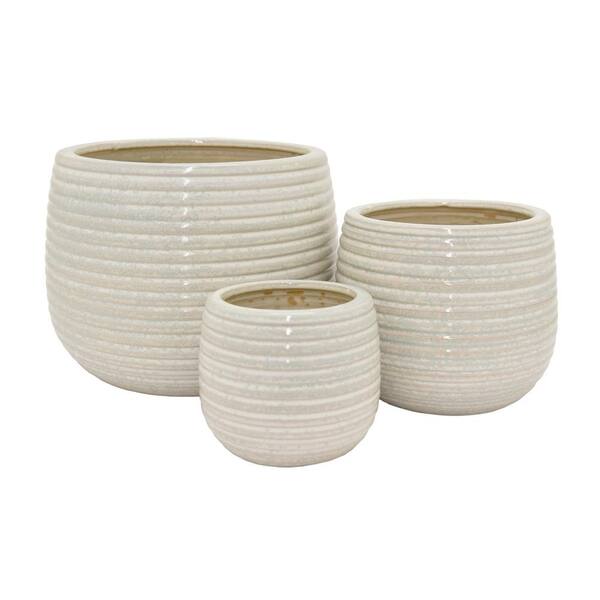 THREE HANDS Ceramic Planter (Set of 3)