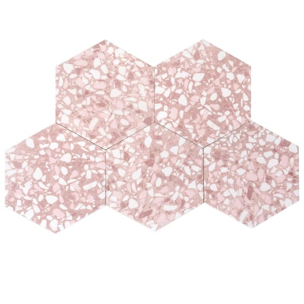 Apollo Tile Zenith 9 in. x 11 in. Matte Blush Pink Porcelain
