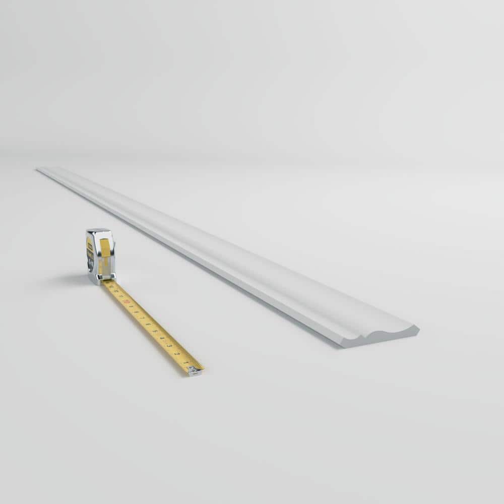 White Finger-Joint Pine Crown Moulding 96" Length
