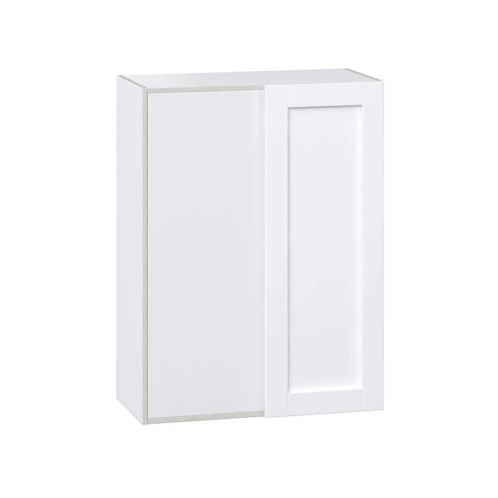 Milton 30 in. W x 40 in. H x 14 in. D Assembled Wall Blindcorner Right Kitchen Cabinet in Bright White price history on PriceWatchPro
