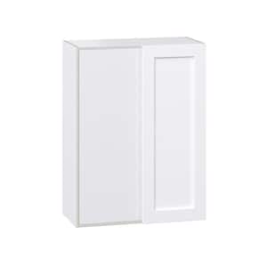 30 in. W X 40 in. H X 14 in. D Mancos Bright White Shaker Assembled Wall Blind corner Kitchen Cabinet