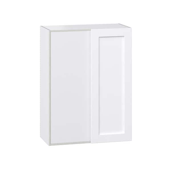 Milton 30 in. W x 14 in. D x 40 in. H Assembled Shaker Blind Wall Corner Kitchen Cabinet in Bright White