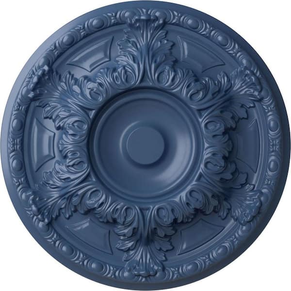 Ekena Millwork 19" x 1-1/2" Granada Urethane Ceiling Medallion (Fits Canopies upto 7-1/8"), Hand-Painted Americana