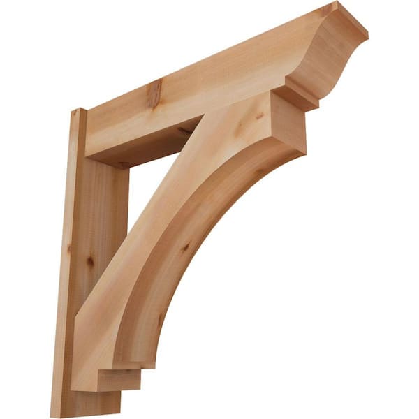 Ekena Millwork 8 in. x 32 in. x 32 in. Western Red Cedar Imperial Traditional Smooth Outlooker