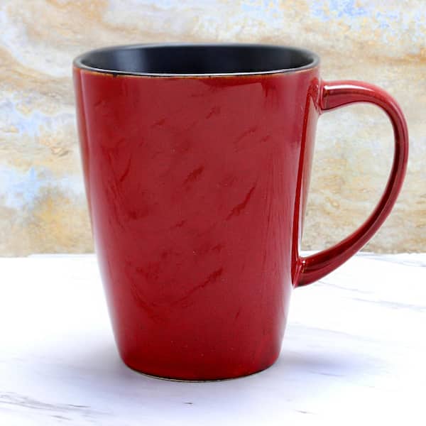 Red Copper & Ceramic Coffee Mug, 16-oz.