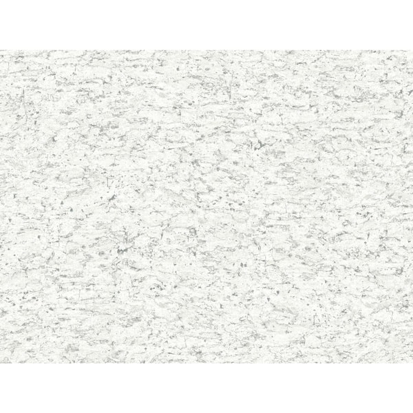 York Wallcoverings Shimmering Cork White Peel and Stick Wallpaper Roll
