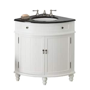 Twin Star Home 25 in. W x 25 in. D Corner Bathroom Vanity in