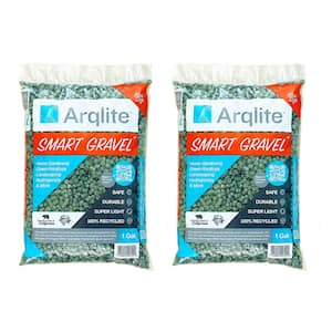 Smart Gravel Mini Size - Eco Plant Drainage for Healthy Roots - For Cactus, Succulents, Orchids - 1 Gal. Bag (2-Pack)