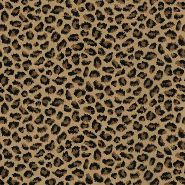 The Wallpaper Company 8 in. x 10 in. Brown Leopard Print Wallpaper Sample