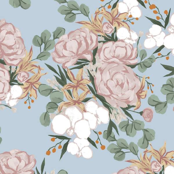 ARDEN SELECTIONS Artisans 36 in. x 54 in. Giana Floral Outdoor Fabric by the Yard