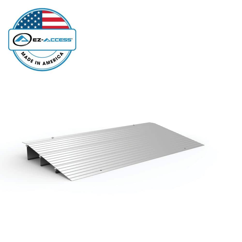 EZ-ACCESS TRANSITIONS Aluminum Threshold Ramp 17 in. L x 34 in. W x 3 in. H