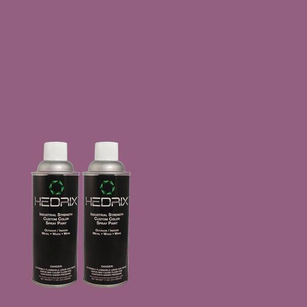 Hedrix 11 oz. Match of 1B32-6 Grandeur Gloss Custom Spray Paint (2-Pack)