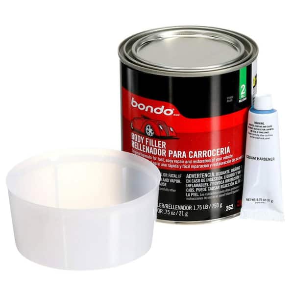 Bondo Glazing & Spot Putty, 220-Grit Sandpaper, and ScotchBlue Heavy Duty  Masking Tape Combo