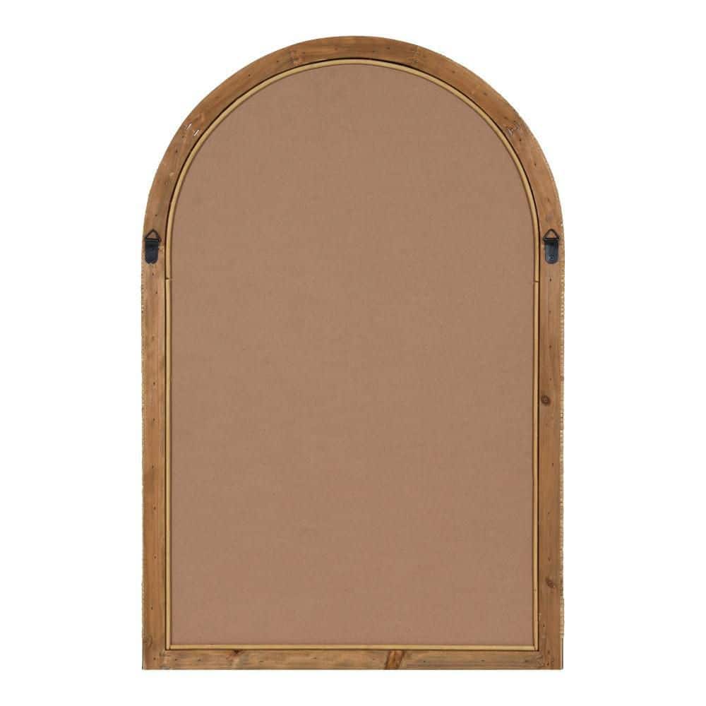 Natural Rattan Arch Wall Mirror, 20x30, Boho Design