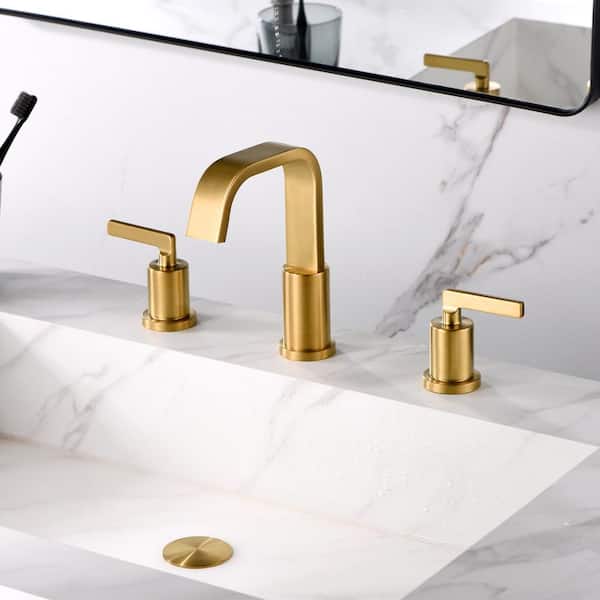 Raiden 8 in. Widespread 2-Handle Bathroom Faucet in Matte Black