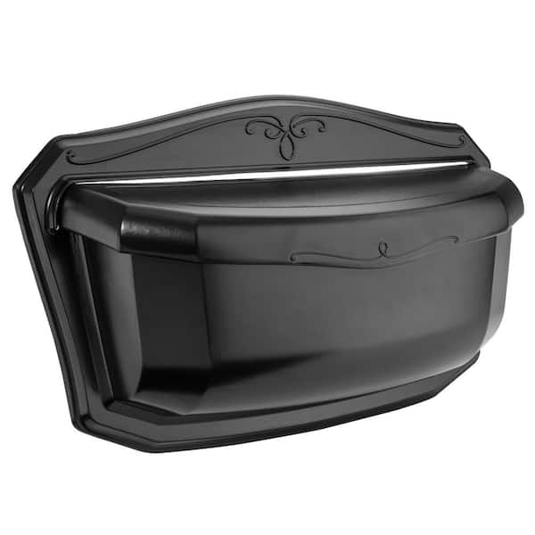 Architectural Mailboxes Villa Black, Small, Aluminum, Wall Mount Mailbox