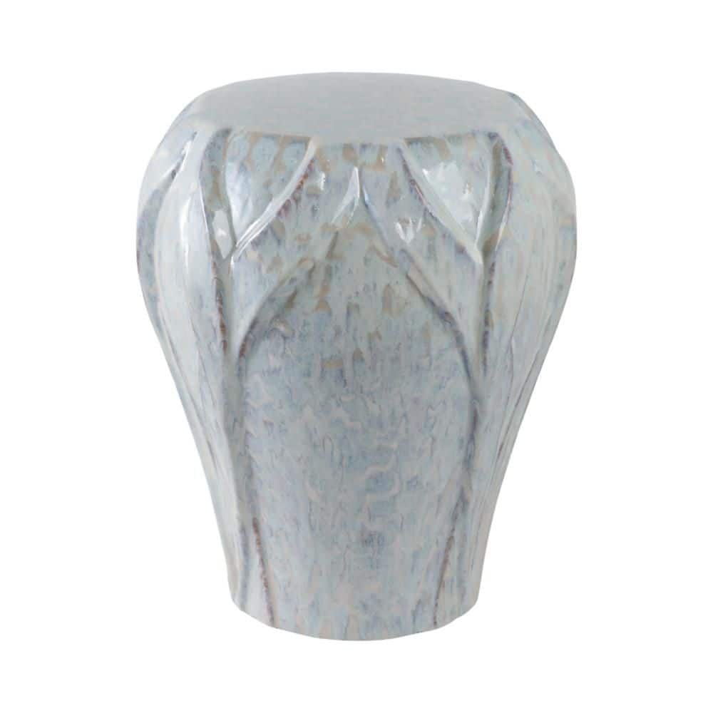 Ivory Ceramic Round Garden Stool 18 in. Standard Relief Pattern Accent Stool price history on PriceWatchPro