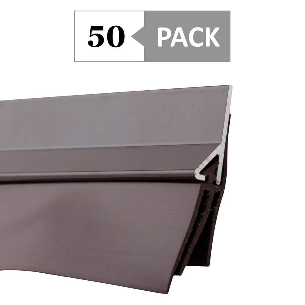 Simply Conserve Triple Seal 2-1/8 in. x 36 in. Brown Aluminum Door