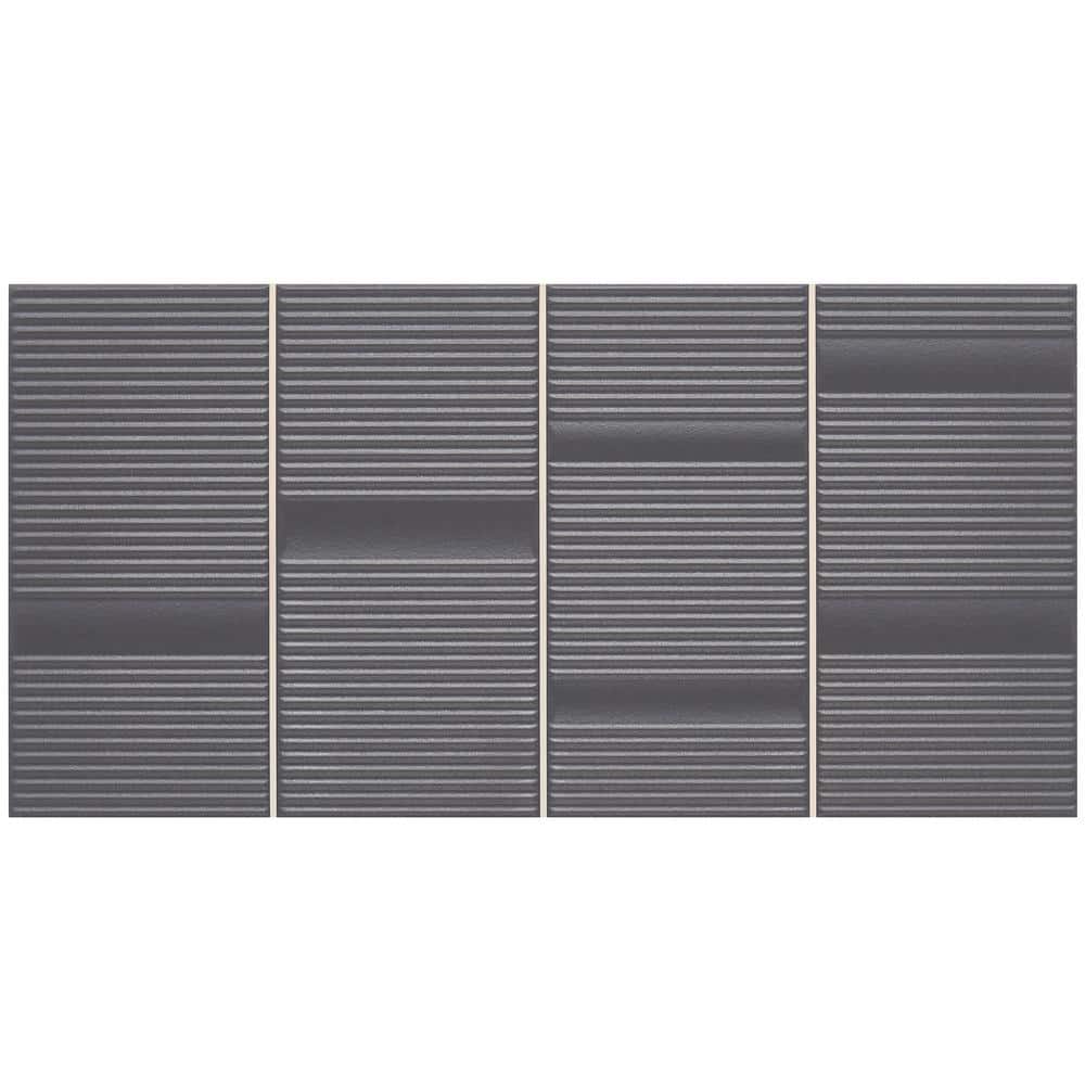 Flyer 8'' x 16'' Matte Gray Ceramic Wall Tile