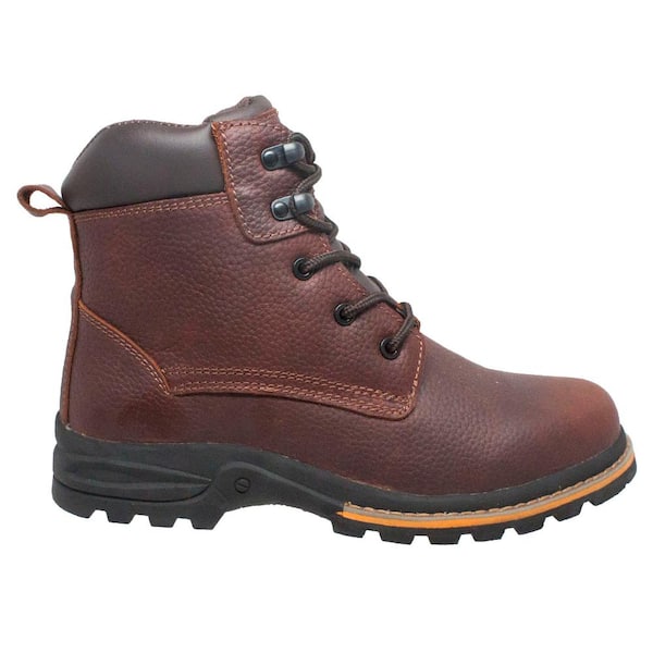 AdTec Men's 6'' Work Boots - Soft Toe - Brown Size 8.5(M)