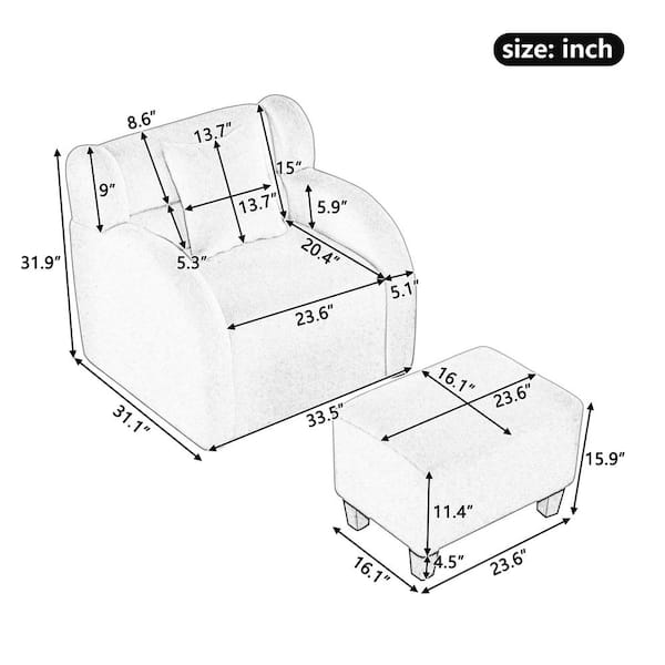 Plush discount single chairs