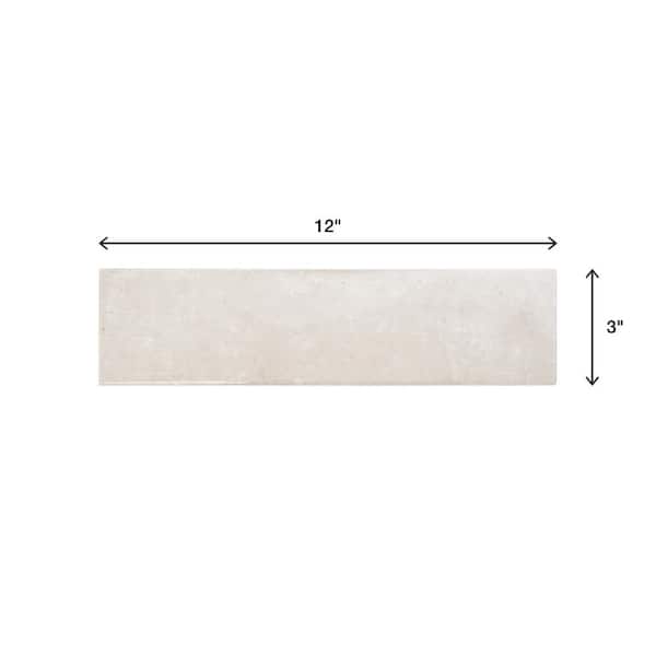 Daltile - LuxeCraft Arteko Antique White 3 in. x 12 in. Glazed Ceramic Wall Tile (12 sq. ft./Case)