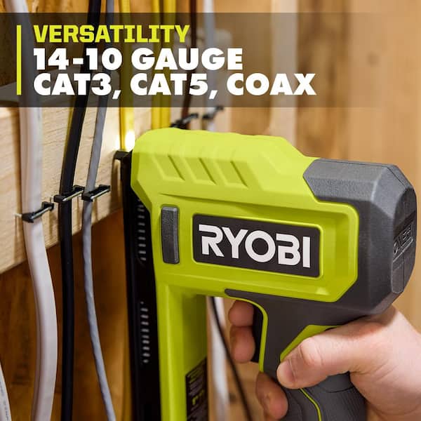 RYOBI ONE+ 18V Cordless Cable Stapler (Tool Only) PCL336B - The
