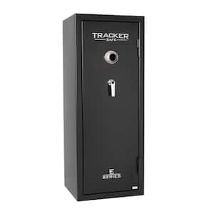 16-Gun 30 Min Fire-Resistant Combination Dial Lock Gun Safe Black, Powder Coat Paint