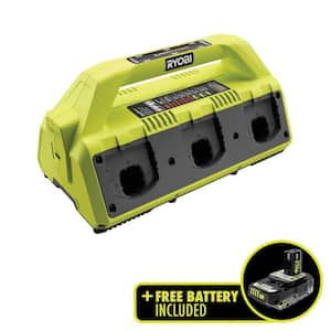 ONE+ 18V 6-Port Dual Chemistry IntelliPort SUPERCHARGER with FREE 2.0 Ah Lithium-Ion HIGH PERFORMANCE Battery