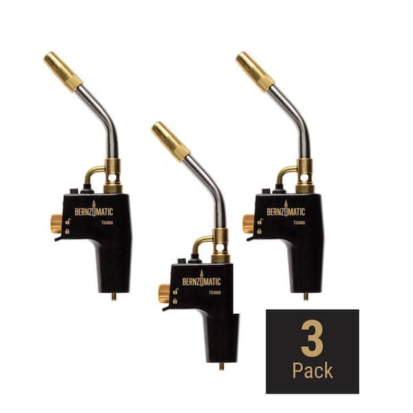 DuraCast 4000 Torch with Instant Start/Stop Ignition Compatible with MAP-Pro and Propane Gas (3-Pack)