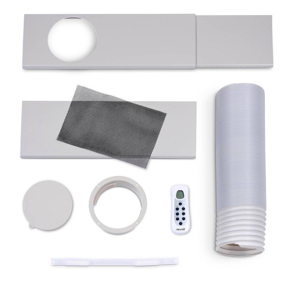 Newair 14,000 BTU White and Blue Gray Portable Air Conditioner and Heater