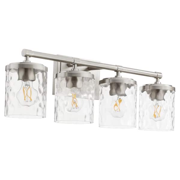 Quorum International Starky 27.5 in. W 4-Light Stain T Nickle Vanity