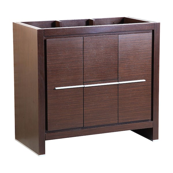 Fresca Allier 36 in. Modern Bathroom Vanity Cabinet in Wenge Brown
